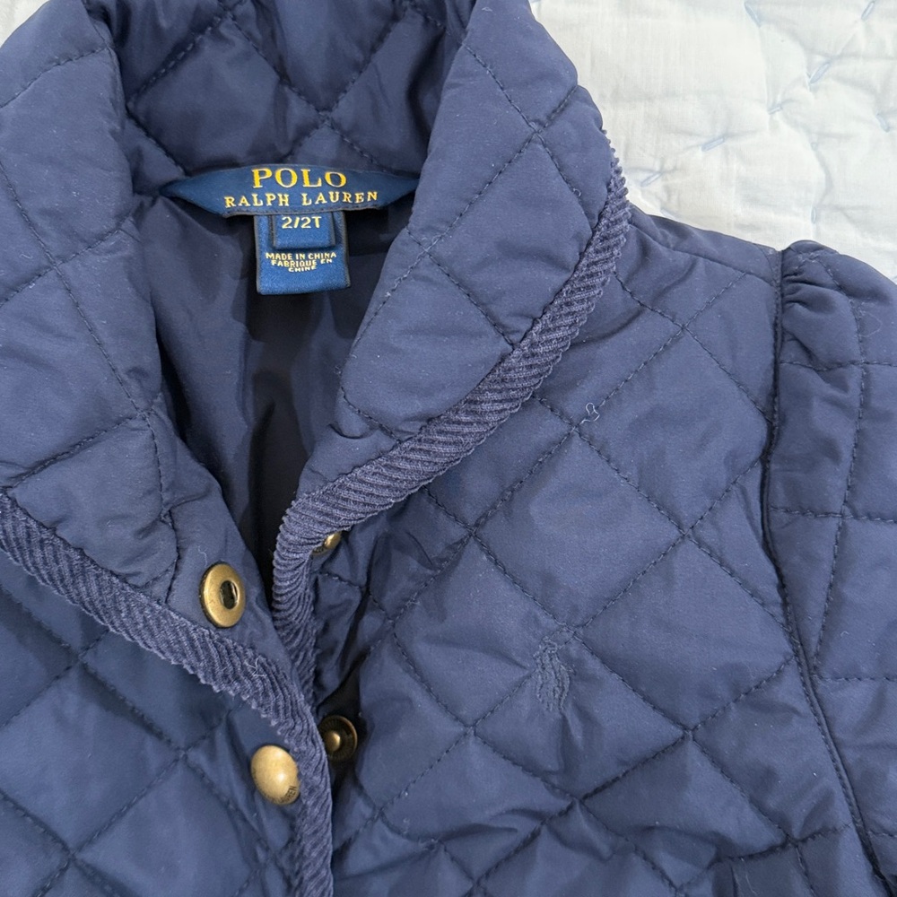 Polo Quilted shawl collar Kids Jacket
